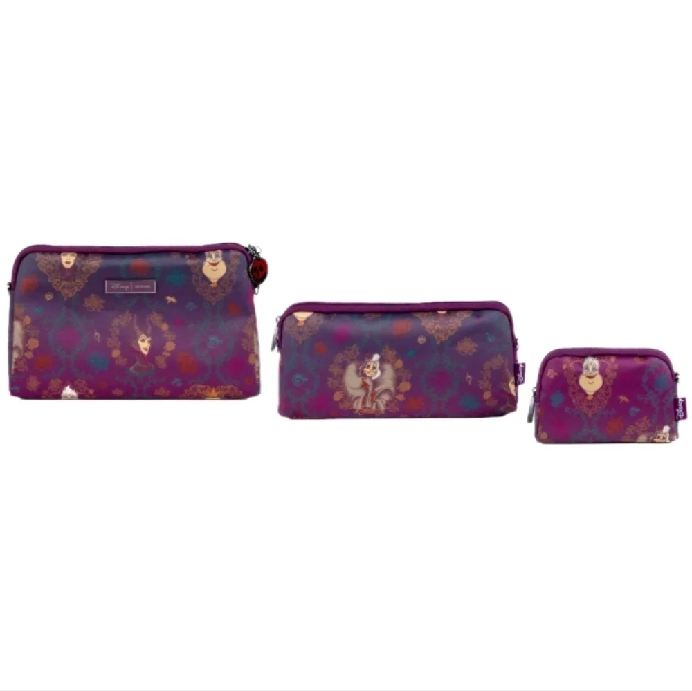 ✨ NWT JuJuBe × Disney Villains “Be Set” 3-Piece Pouch Set 💜